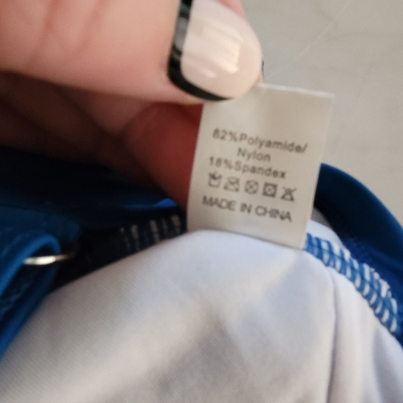 Eomenie Blue Women's One Piece Cut Out Swimsuit Size Medium - Picture 10 of 10